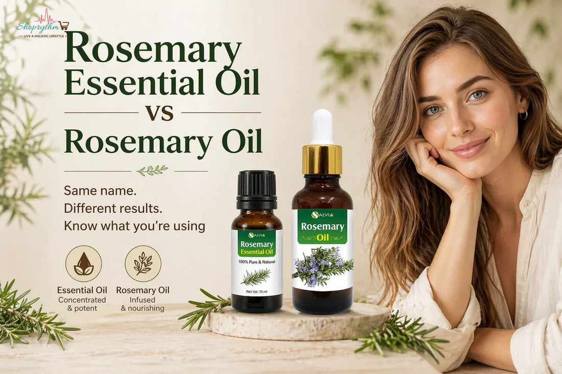 difference between rosemary oil and rosemary essential oil