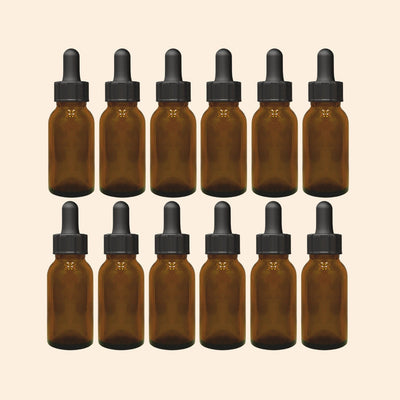 Amber Glass Bottle with 25mm Mouth