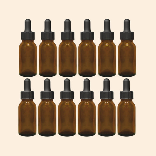 Amber Glass Bottle with 25mm Mouth