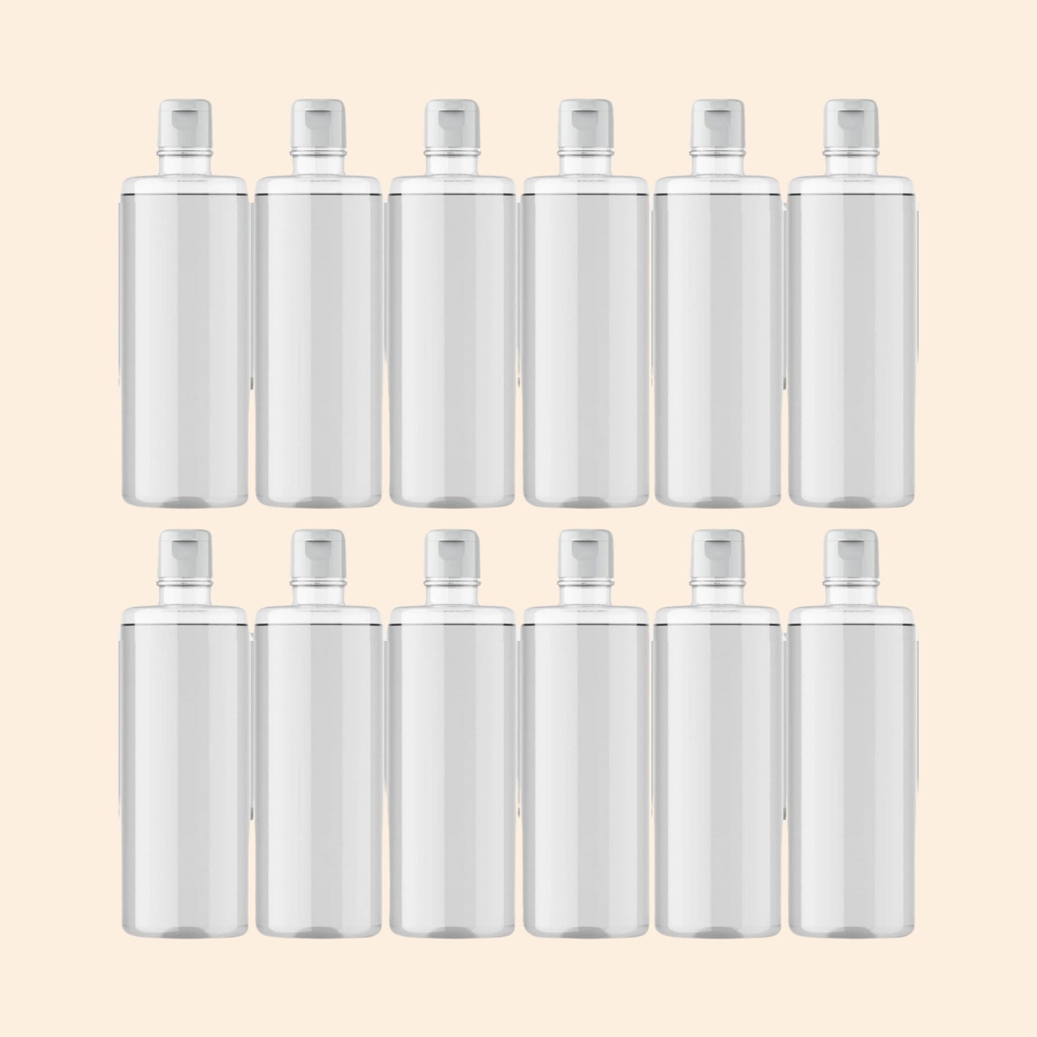 Clear PET Bottle with Flip-Top Cap-500 ml