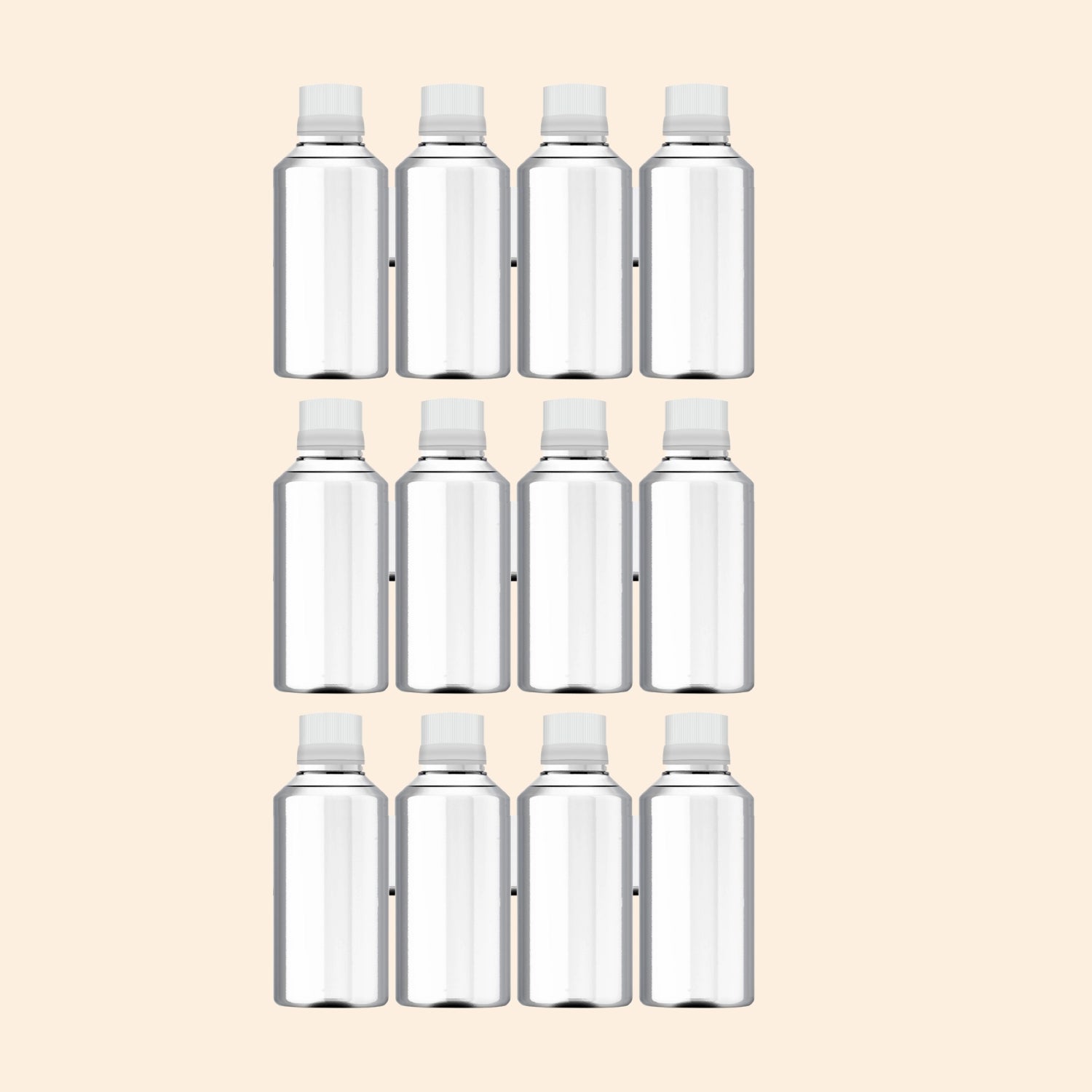 Clear PET Bottle with Cap