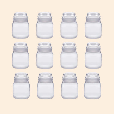 Transparent Glass Jar with Lid