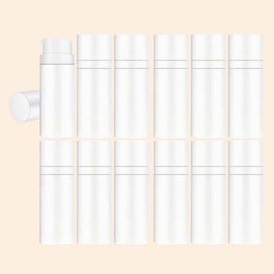 White Airless Bottle with White Cap 15ml