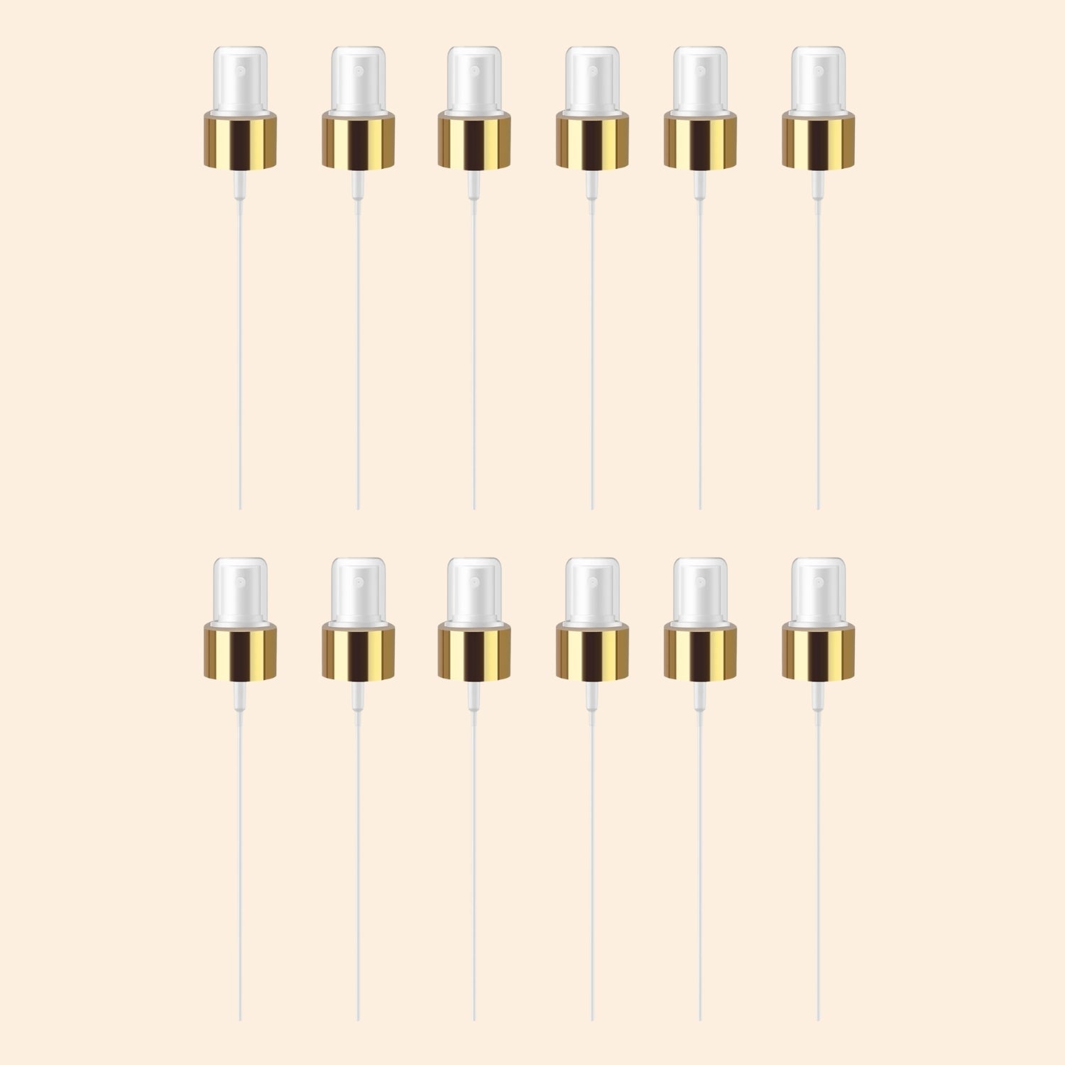 Gold Pump Dispenser – 100ml