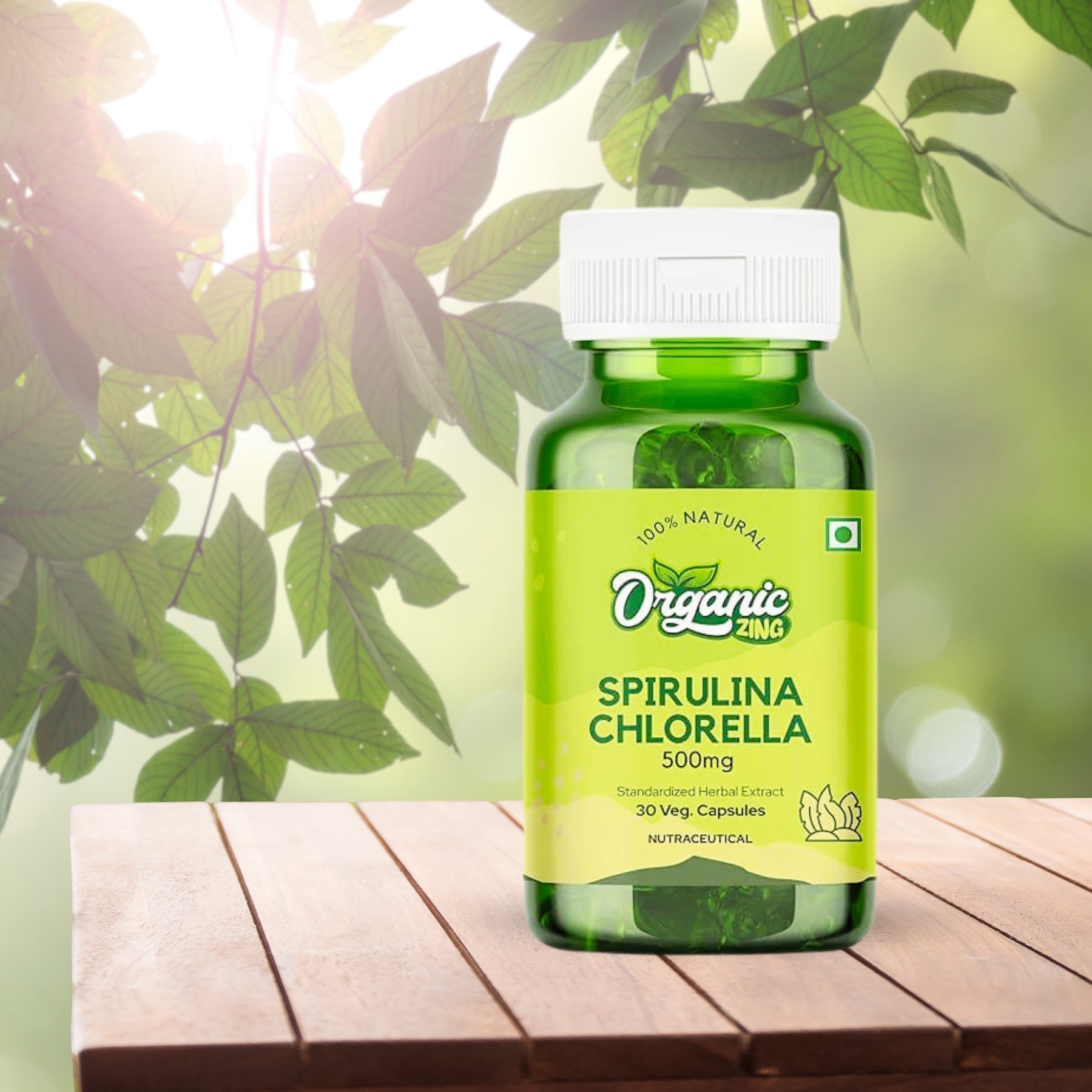 Spirulina Chlorella Capsules -30 Capsules
