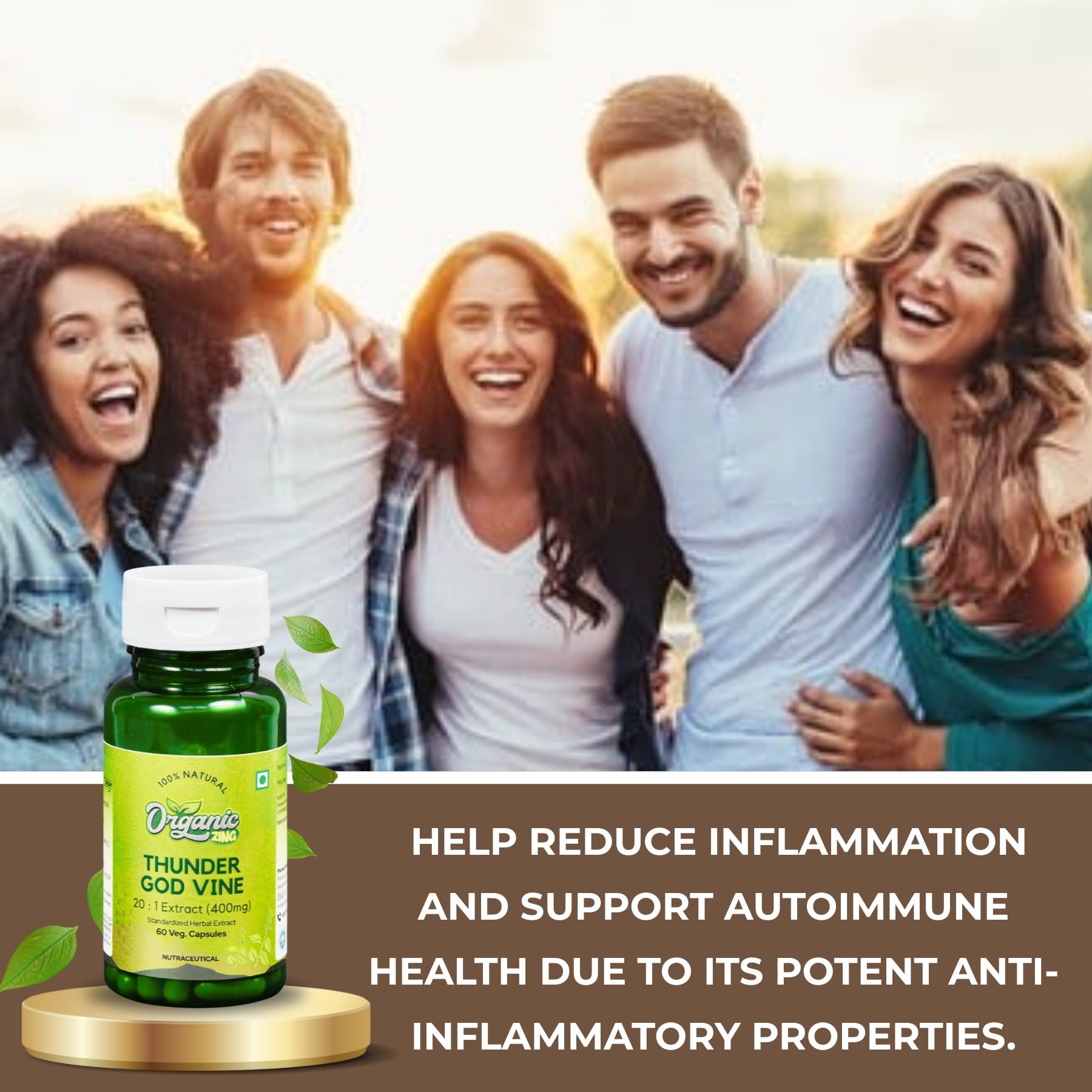 Thunder God Vine Extract 20:1 – 60 Capsules