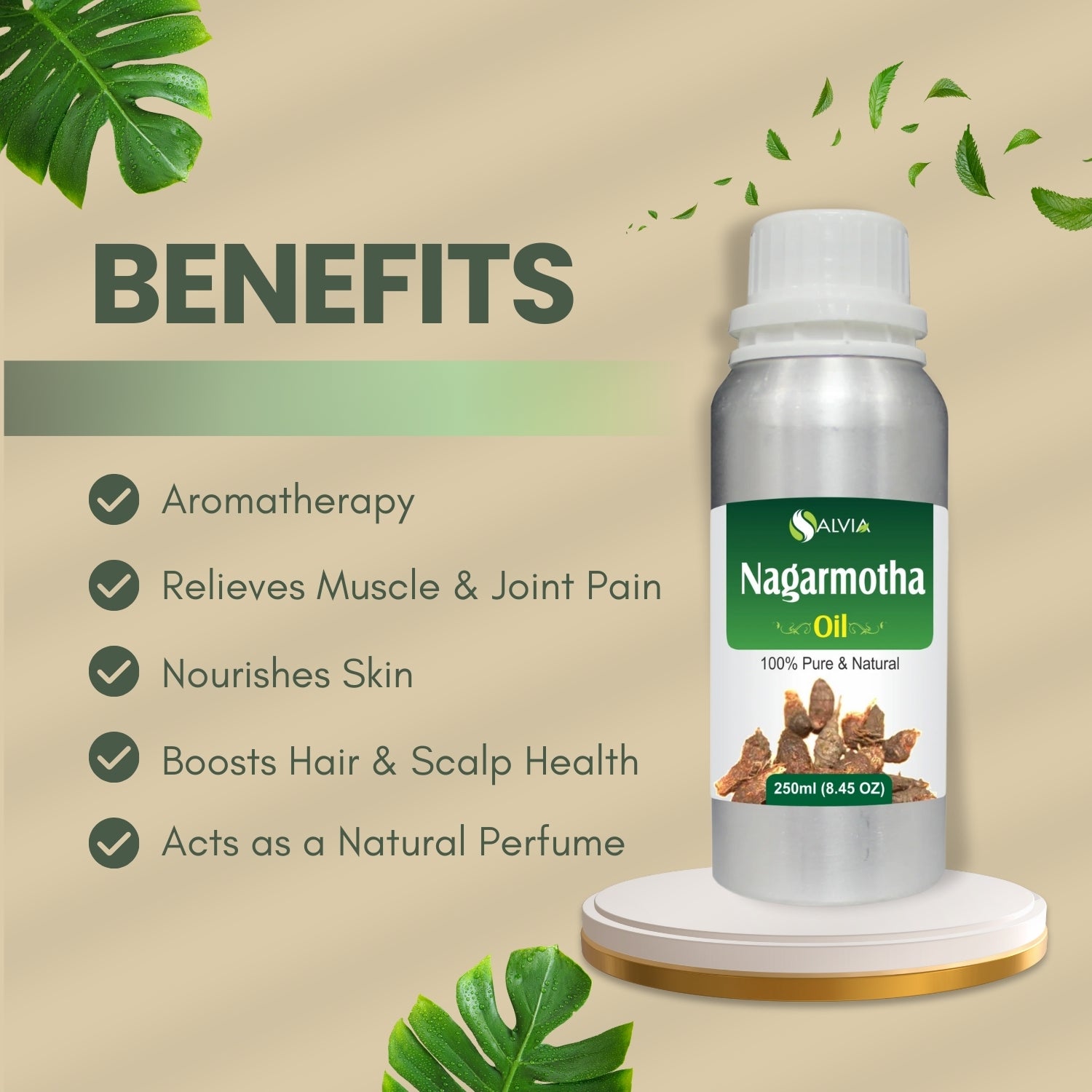 Nagarmotha Oil (Cyperus) Undiluted Pure Essential Oil