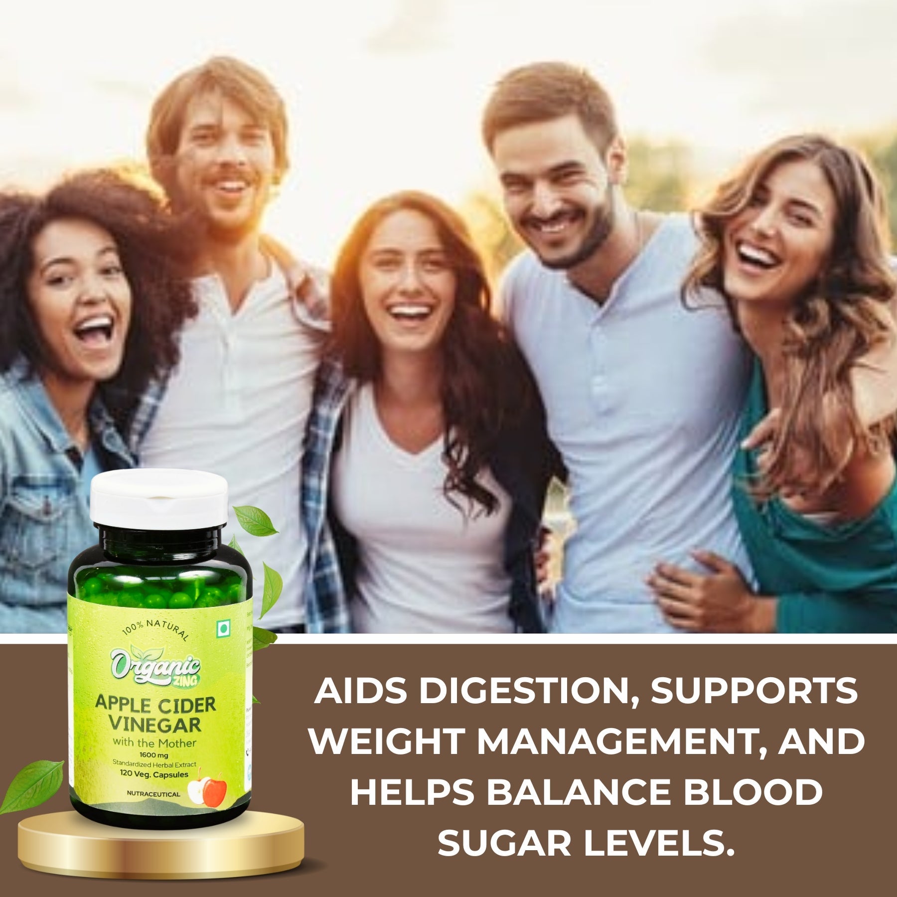 Apple Cider Vinegar Capsules- 120 Capsules