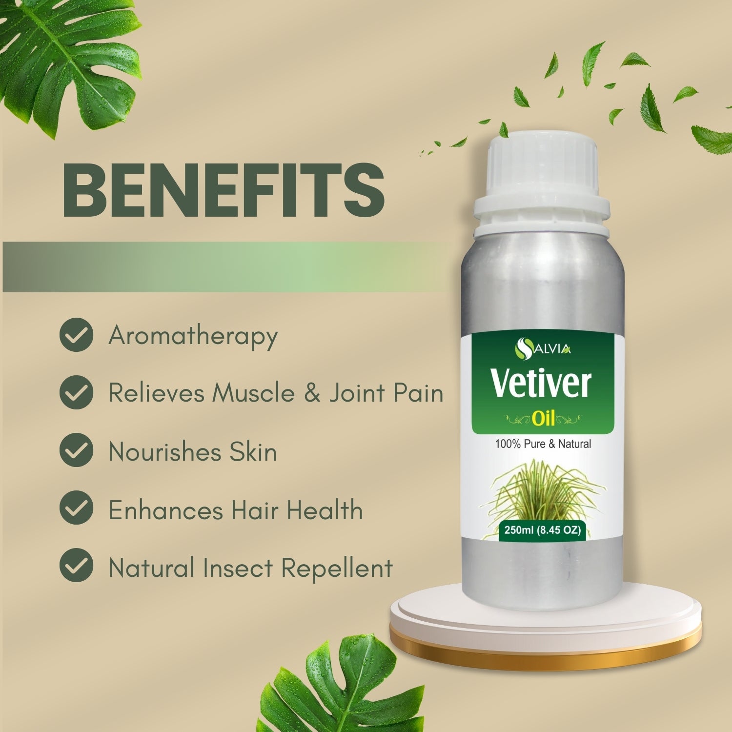Vetiver Natural Essential Oil
