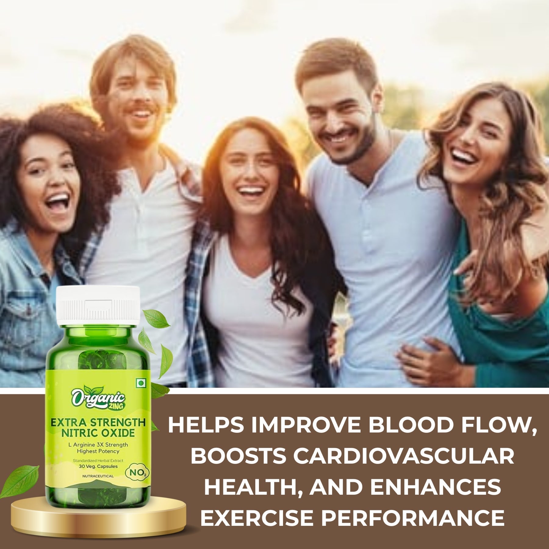 Extra Strength Nitric Oxide Supplement -30 Capsules
