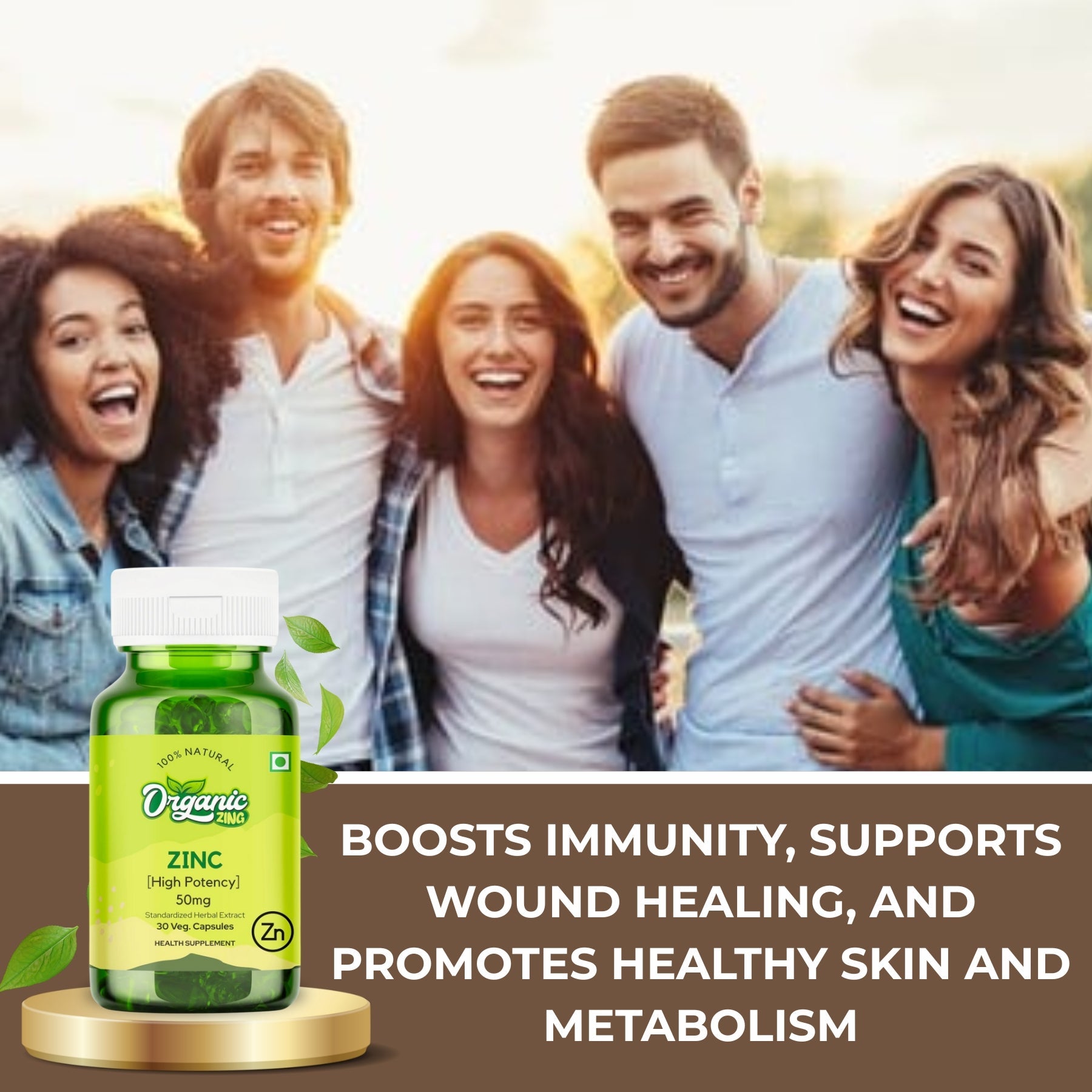 Zinc Capsules for Immune Support -30 Capsules