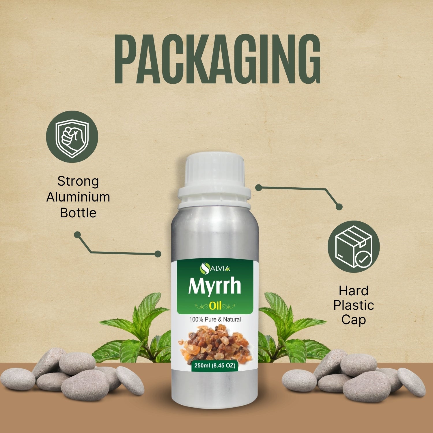 Myrrh Oil (Commiphora Myrrh) 100% Pure & Natural Essential Oil