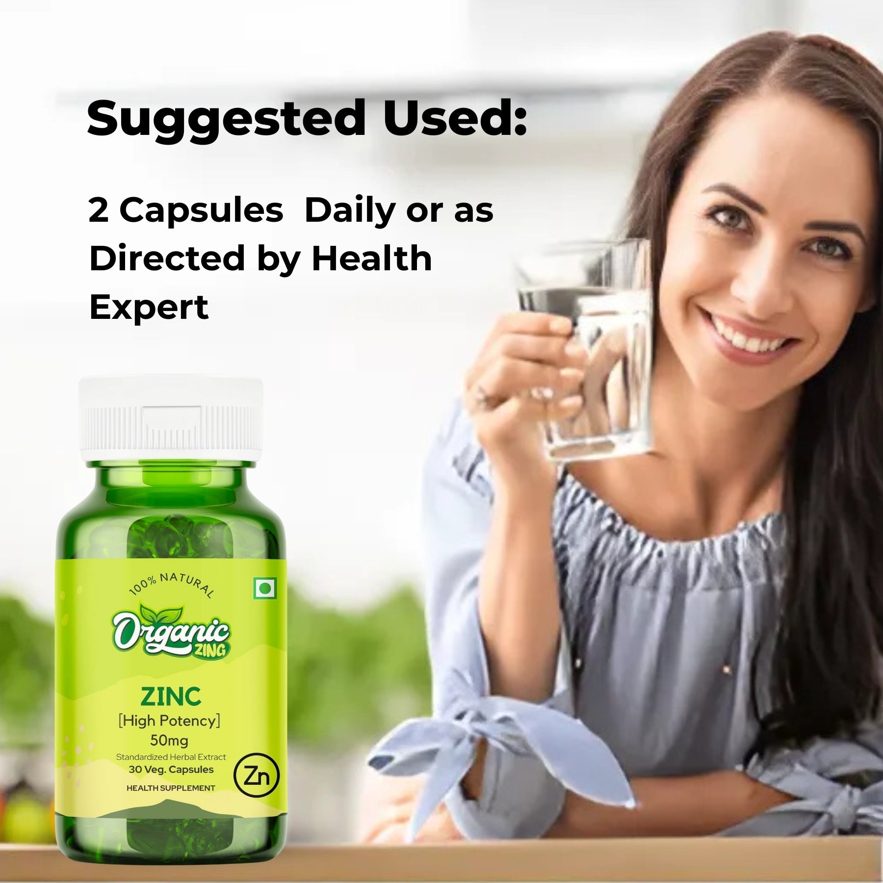 Zinc Capsules for Immune Support -30 Capsules