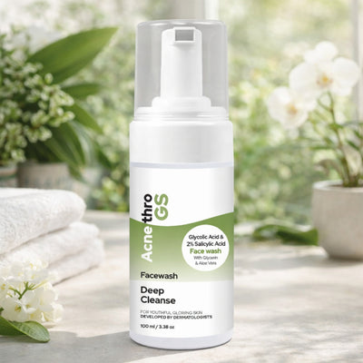 Glycolic acid and Salicyclic acid Foaming Face Wash pack of 6