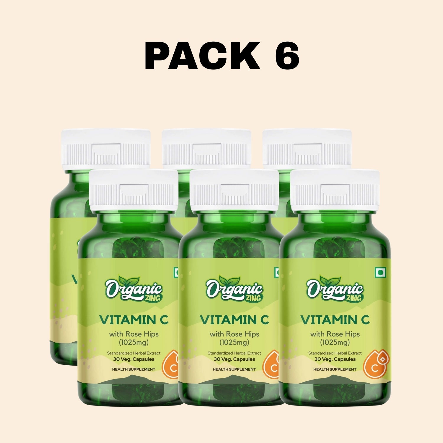 Vitamin C with Rose Hips Capsules -30 Capsules
