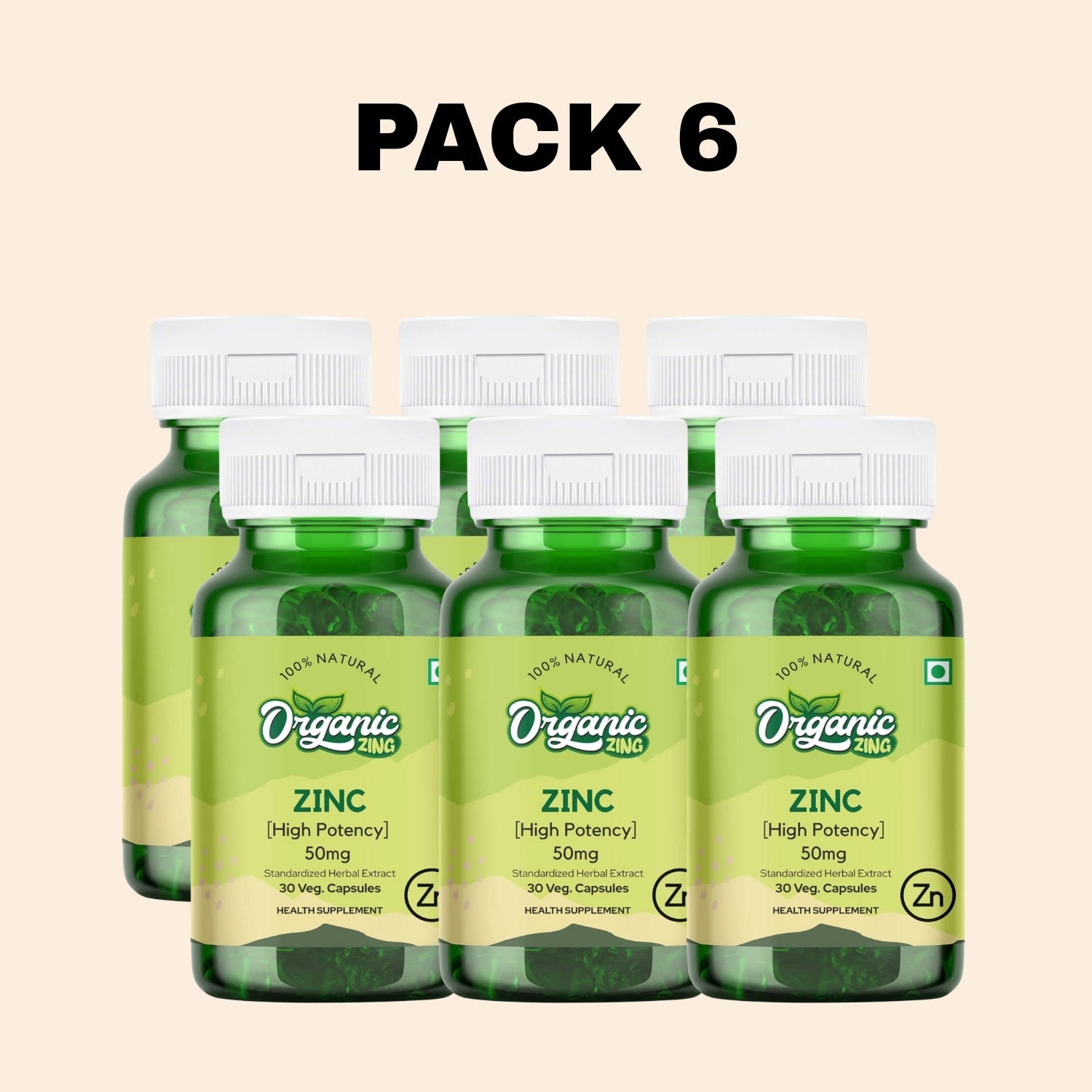 Zinc Capsules for Immune Support -30 Capsules